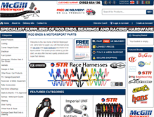 Tablet Screenshot of mcgillmotorsport.com